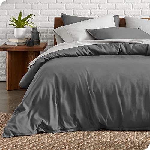 Bare Home Comforter Set with Duvet Cover Grey Twin Twin XL