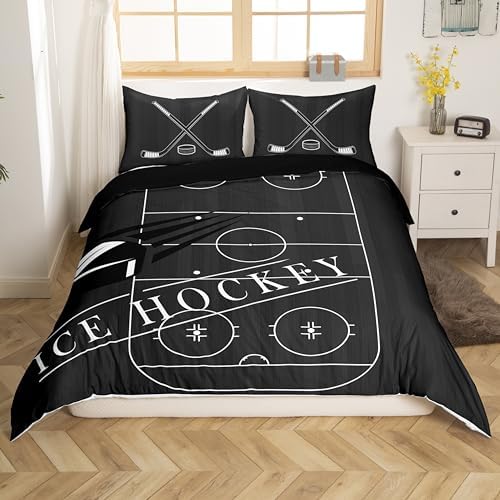 Erosebridal Ice Hockey Comforter Cover Set