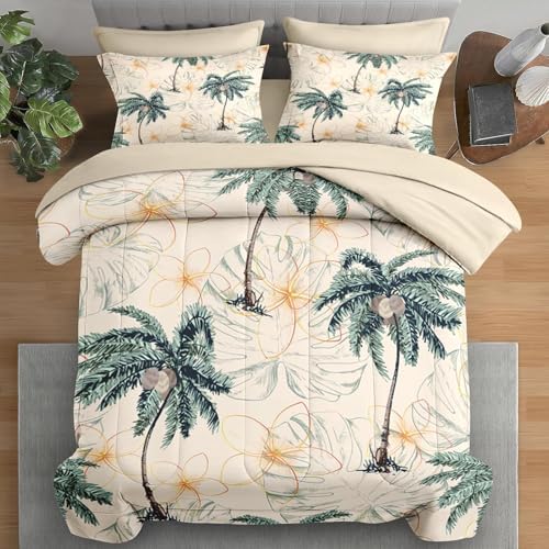 Pamnest Tropical Comforter Set Twin Size 5 Pcs