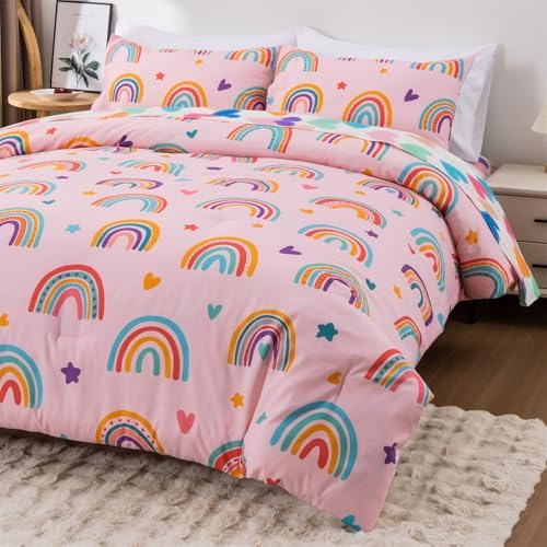 Holawakaka Boho Rainbow Bed in a Bag Set for Girls
