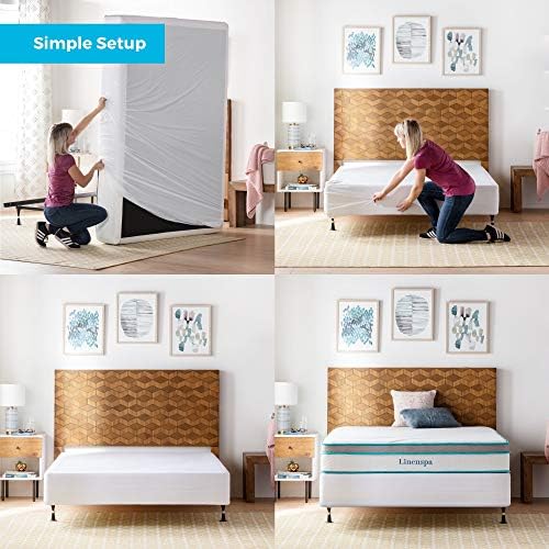 Linenspa Waterproof Box Spring Cover Full Size 360 Encasement Protector