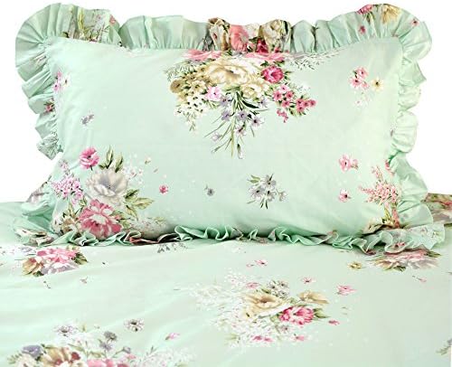 FADFAY 7Pcs Twin Cotton Duvet Cover Set 100 Soft and Comfortable