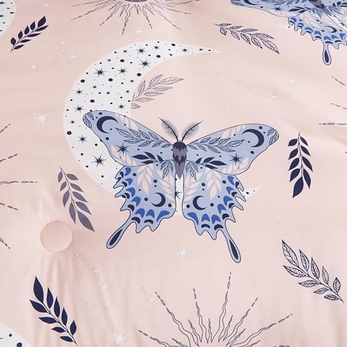 Chezmoi Collection Mystical Butterfly Comforter Set