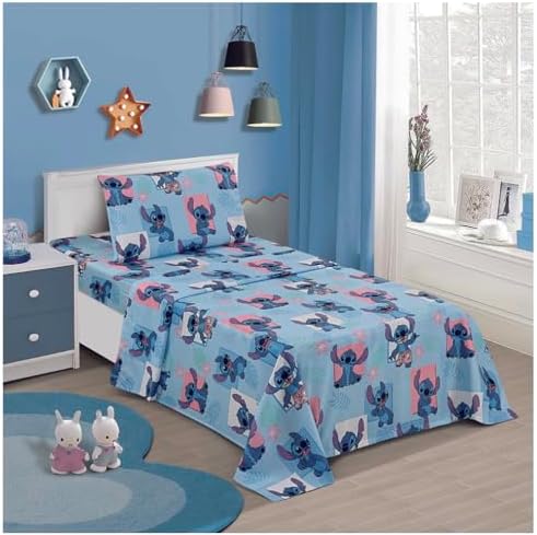 Jay Franco Twin Sheet Set 3 Pieces Lilo Stitch