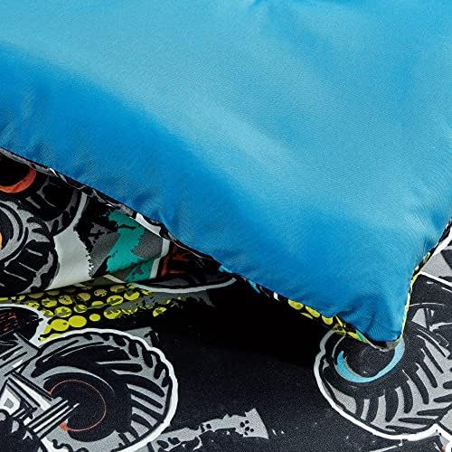 Chezmoi Collection Monster Truck Comforter Set Twin Size 3-Piece