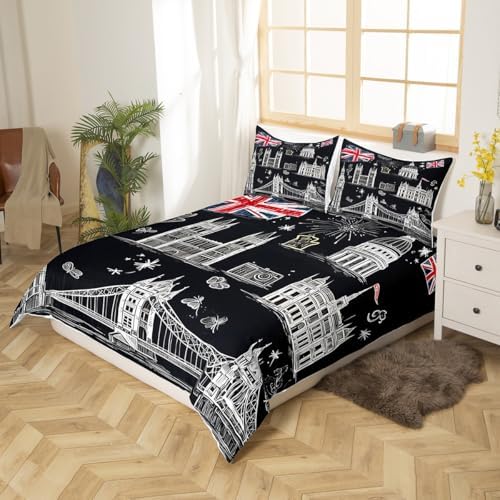 Feelyou Girls Big Ben Duvet Cover Set 1
