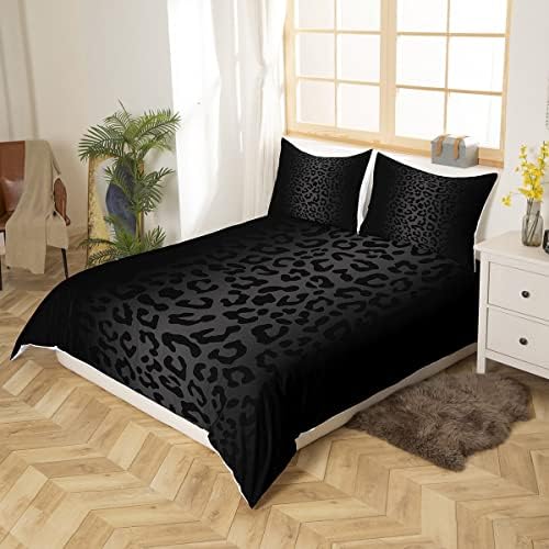Feelyou Leopard Comforter Cover Set Queen