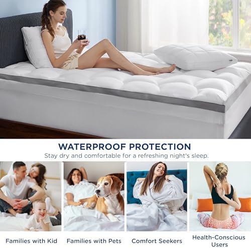 Bedsure 4 Inch Memory Foam Mattress Topper Full Size