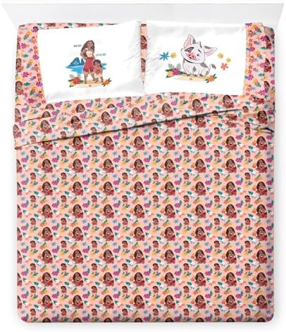 Jay Franco Moana Sheet Set - 4 Piece Kids Full Size Bedding