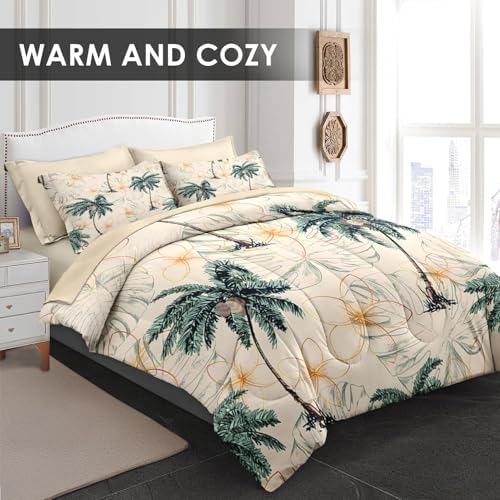 Pamnest Tropical Comforter Set Twin Size 5 Pcs