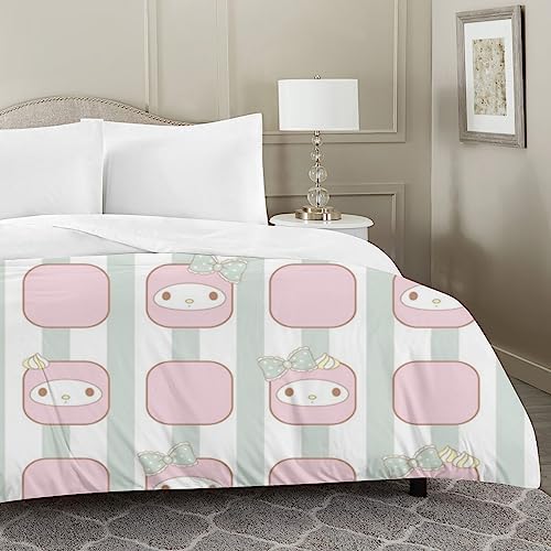 DIEZ Girls Cute 3D Printed Anime Bedding Set 3 Pieces