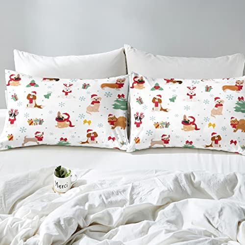 Feelyou Christmas Duvet Cover 3Pcs Set