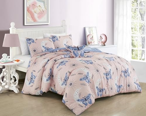 Chezmoi Collection Mystical Butterfly Comforter Set