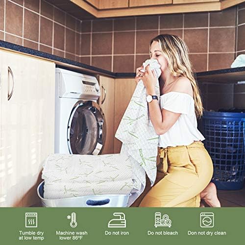 Cooling Bamboo Rayon Mattress Protector Twin Size 39x75 Waterproof Noiseless