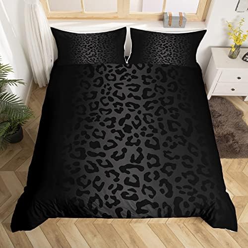 Feelyou Leopard Comforter Cover Set Queen
