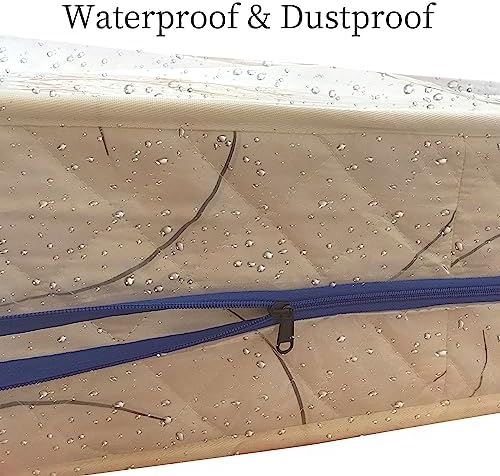 Twin Mattress Encasement with 3 Mil Zipper - Waterproof Reusable Moving Cover