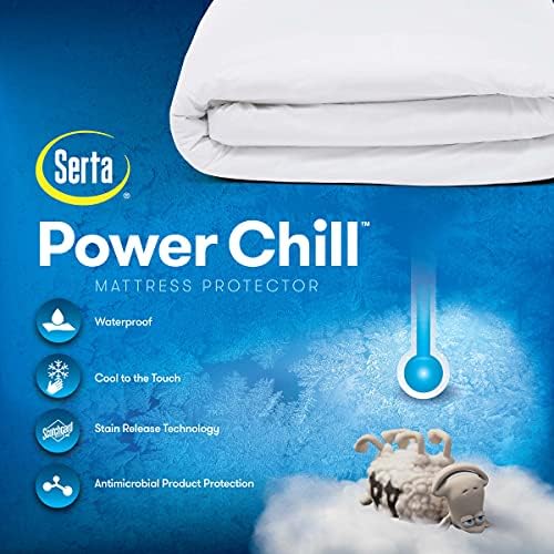 Serta Power Chill King Size Waterproof Mattress Cover 1