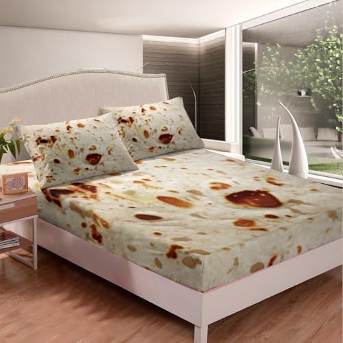 Feelyou Burrito Bedding Set Ultra Soft 3D Print 3Pcs