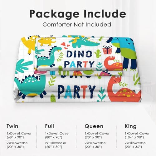 Cute Dinosaur Comforter Set - 104x90