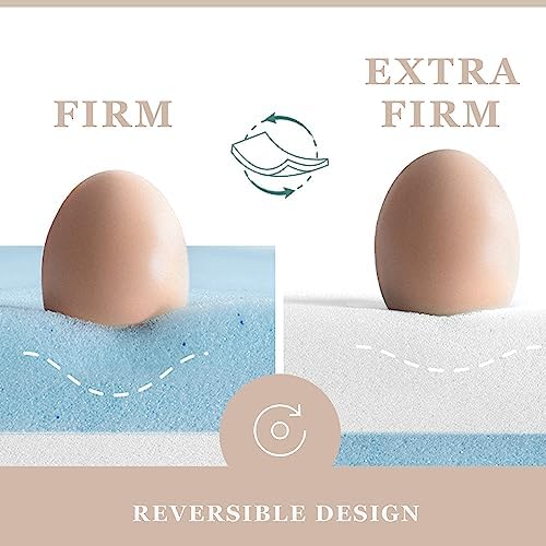 BedStory 3 Inch Firm Mattress Topper King Size
