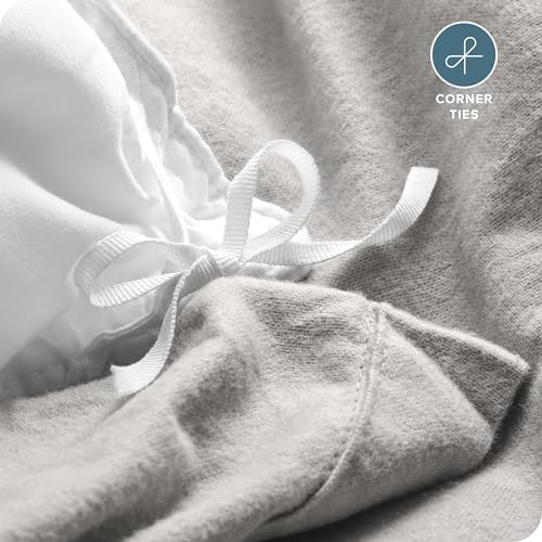 Bare Home Flannel Duvet Cover Set - TwinTwin XL Light Grey