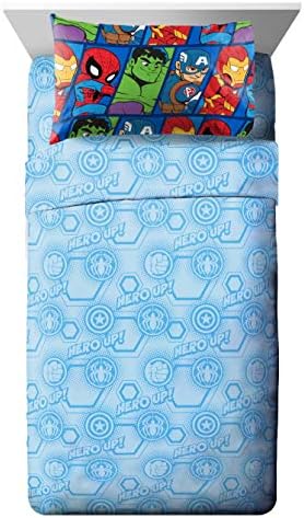 Jay Franco Marvel Super Hero Adventures 4Piece Toddler Bed Set 1