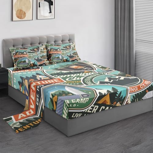 Pamnest Twin Bed Sheet Sets with Bear Design