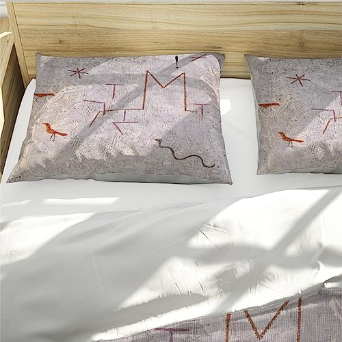 HOBBOY 3pc Bedding Set Twin XL Paul Klee Duvet Cover