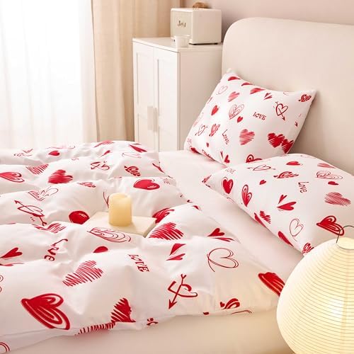 Love Heart Duvet Cover Set for Valentines Day 1
