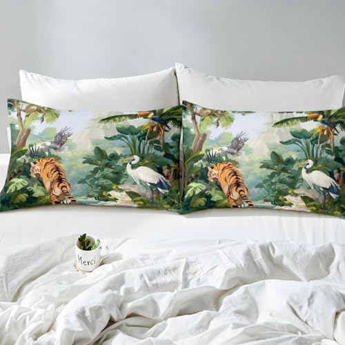 Castle Fairy Tiger Animal Bed Sheet Set 4 Piece 1