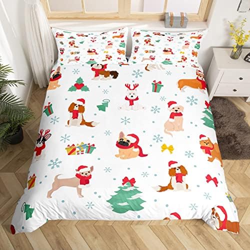 Feelyou Christmas Duvet Cover 3Pcs Set