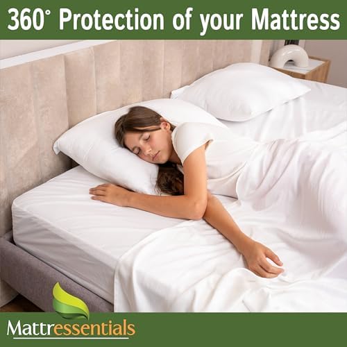 Zippered Queen Mattress Protector - Waterproof Bed Bug Cover 1