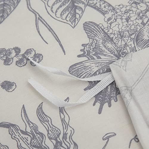 CottonLife King Size Duvet Cover Set with Flower Pattern