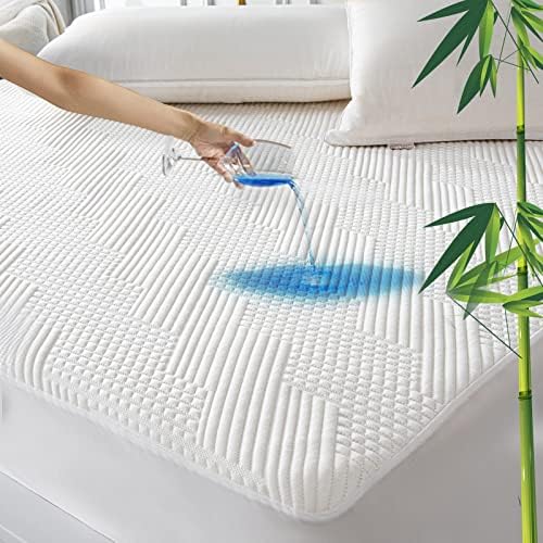 GRT King Waterproof Mattress Protector with Cooling Rayon Bamboo