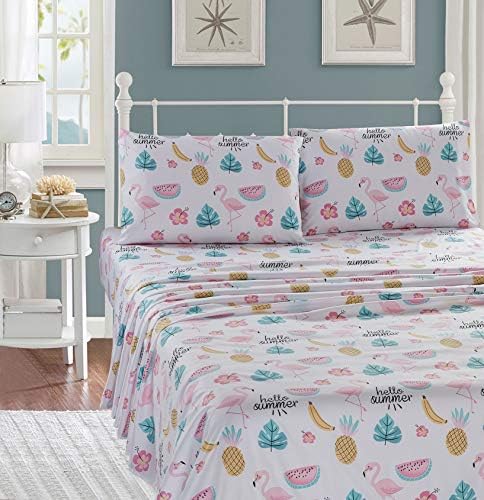 Linen Plus Full Sheet Set Hello Summer