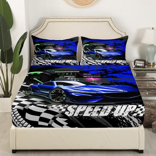 Feelyou Kids Race Car Bedding Set Twin
