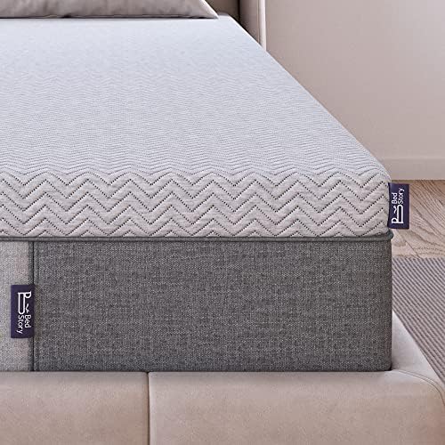 BedStory 3 Inch Firm Mattress Topper - Extra Firm for Pain Relief
