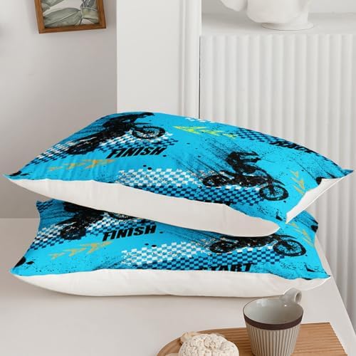 QOOMO Dirt Bike 3D Quilt Set for Kids