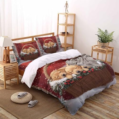 LooPoP Christmas Duvet Cover Set 4PCS California King 1