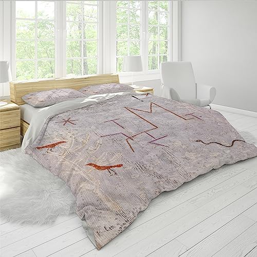 HOBBOY 3pc Bedding Set Twin XL Paul Klee Duvet Cover