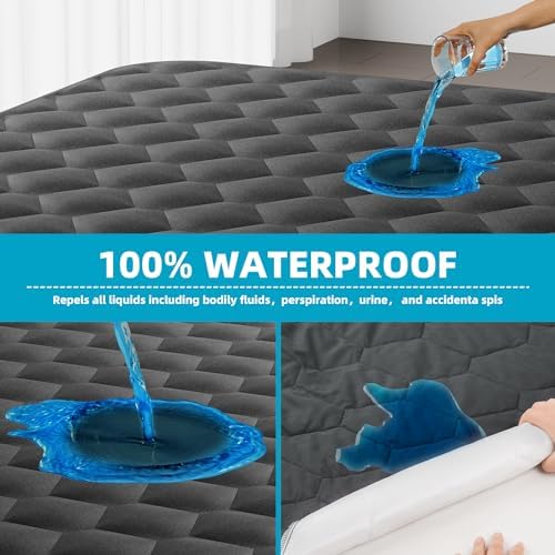 Kmall Waterproof King Mattress Protector with Deep Pocket