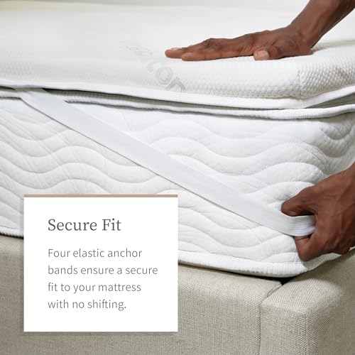 Saatva Graphite Memory Foam Mattress Topper 3 Inch Queen