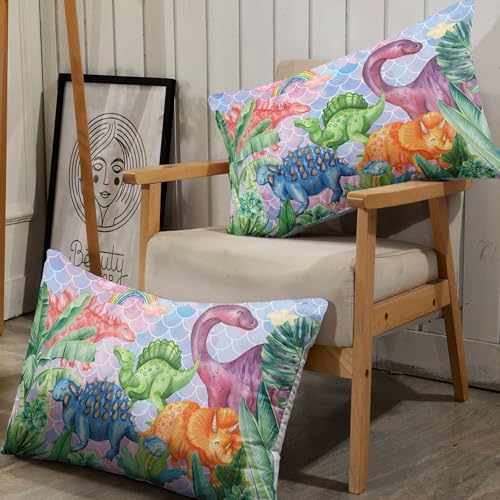 Rainbow Dinosaur Kids 4Pcs Bedding Set