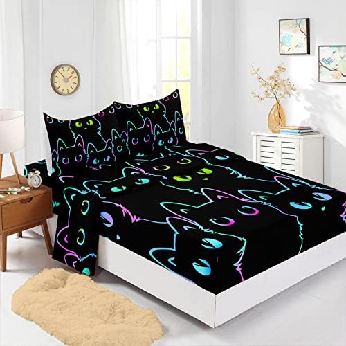 Axolotl Kids Bedding Set 4Pcs Full Size Sheet Pillowcases