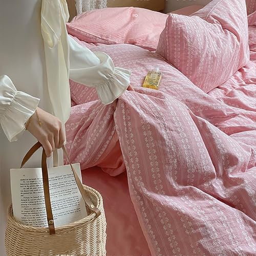 Ultra-Soft 100 Cotton Sheet Set 4-Piece Twin XL Pink