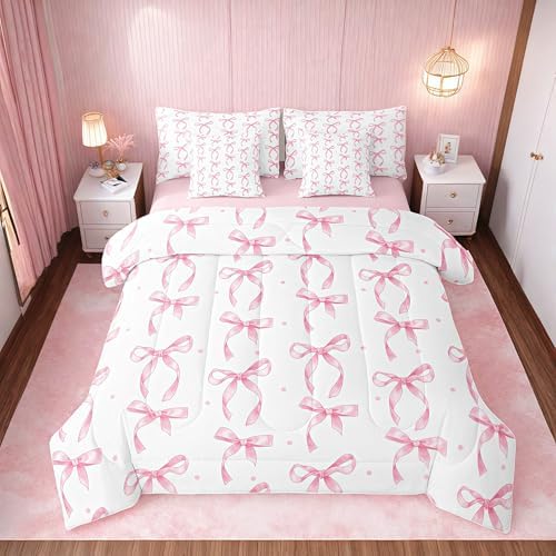 Erosebridal Girls 7 Piece Bow Bed in a Bag