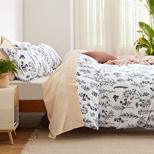Bedsure Twin XL Duvet Cover Set with Zipper 2 Piece Floral Pattern