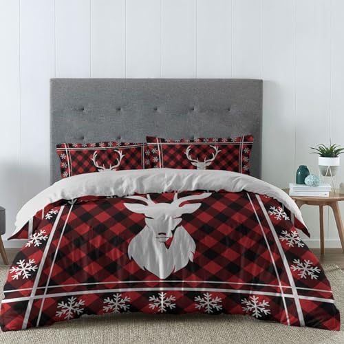 LooPoP Christmas Comforter Set 3 Piece California King Size