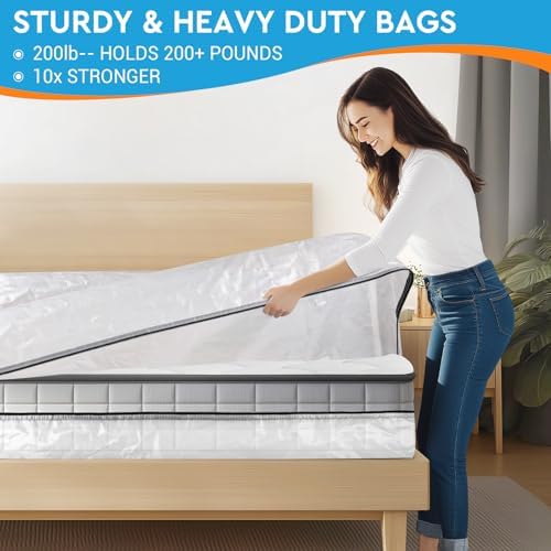SaveAMatt Queen Mattress Encasement with 8 Handles