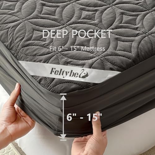 FELTYBED Twin XL Mattress Protector Waterproof Soft Breathable